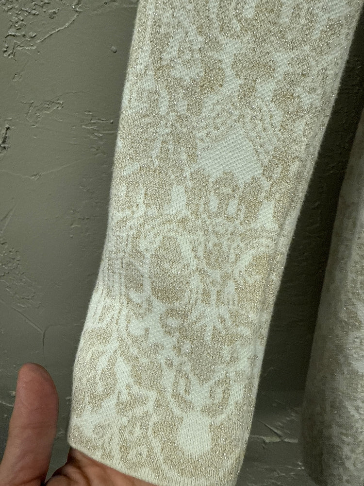 CHICOS METALLIC CARDIGAN