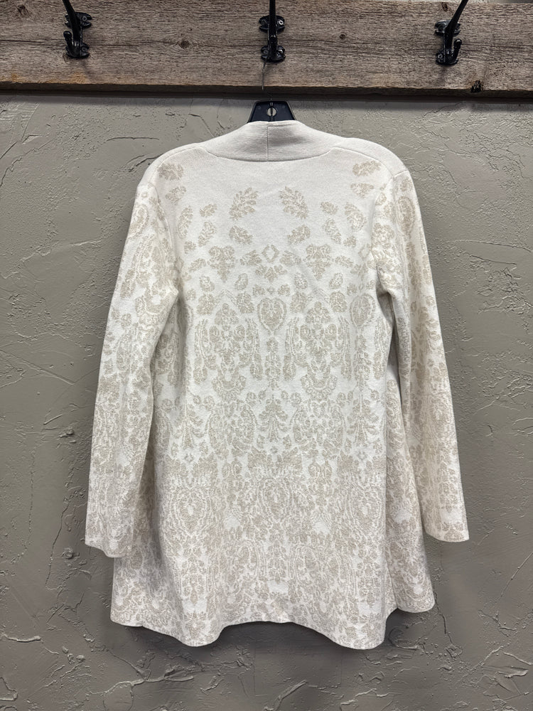 CHICOS METALLIC CARDIGAN