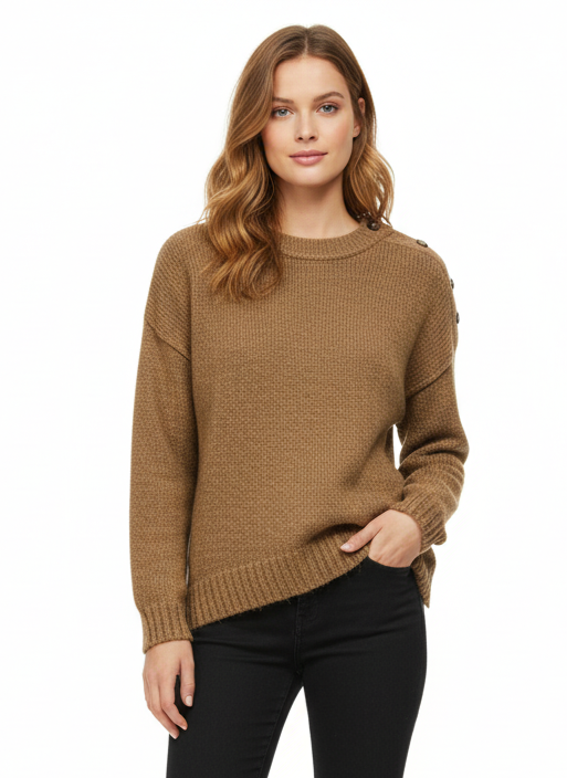 NWT J CREW BUTTON SHOULDER SWEATER