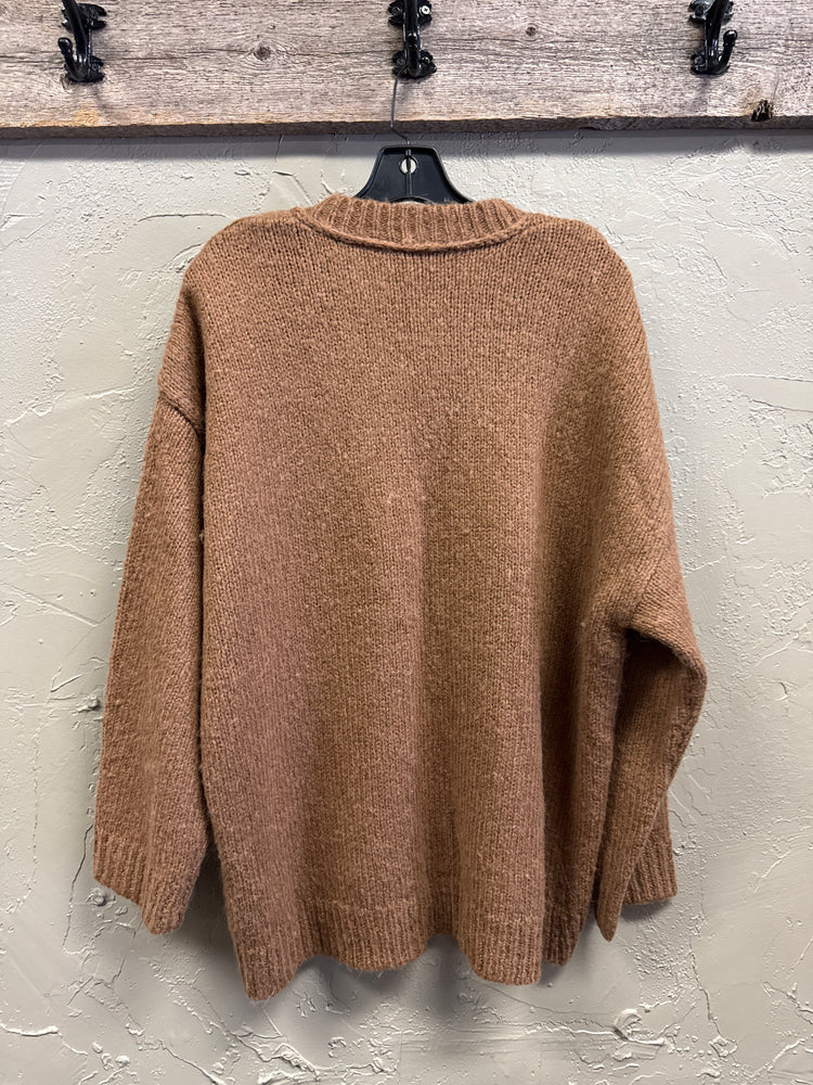 NWT J CREW BUTTON SHOULDER SWEATER