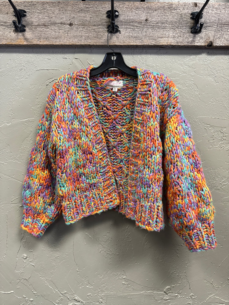 SUGARFOX CHUNK KNIT CARDI