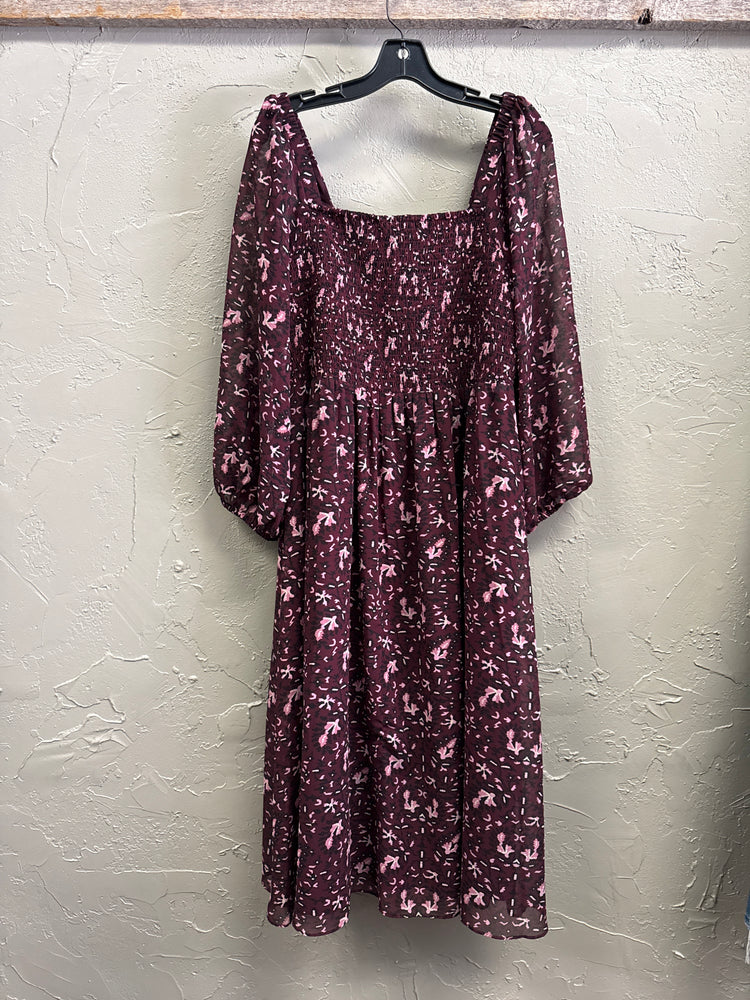 MADEWELL SMOCKED MIDI DRESS (org$138)