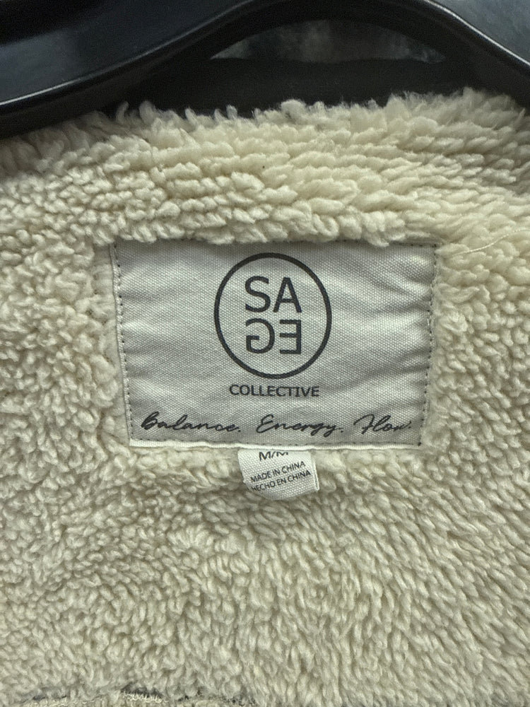 SAGE COLLECTIVE PLUSH SHACKET (org$85)