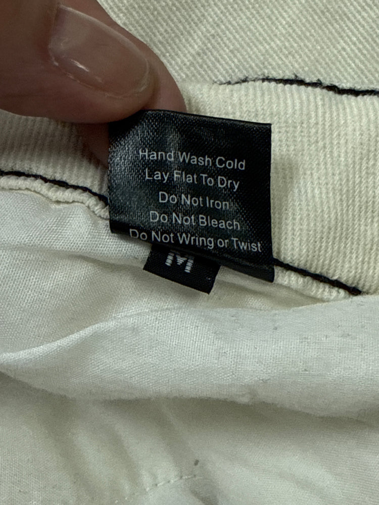 POL DENIM MIDI SKIRT