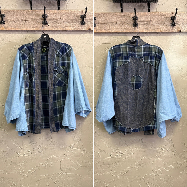REBETTY FLANNEL & MIXED FABRIC KIMONOS