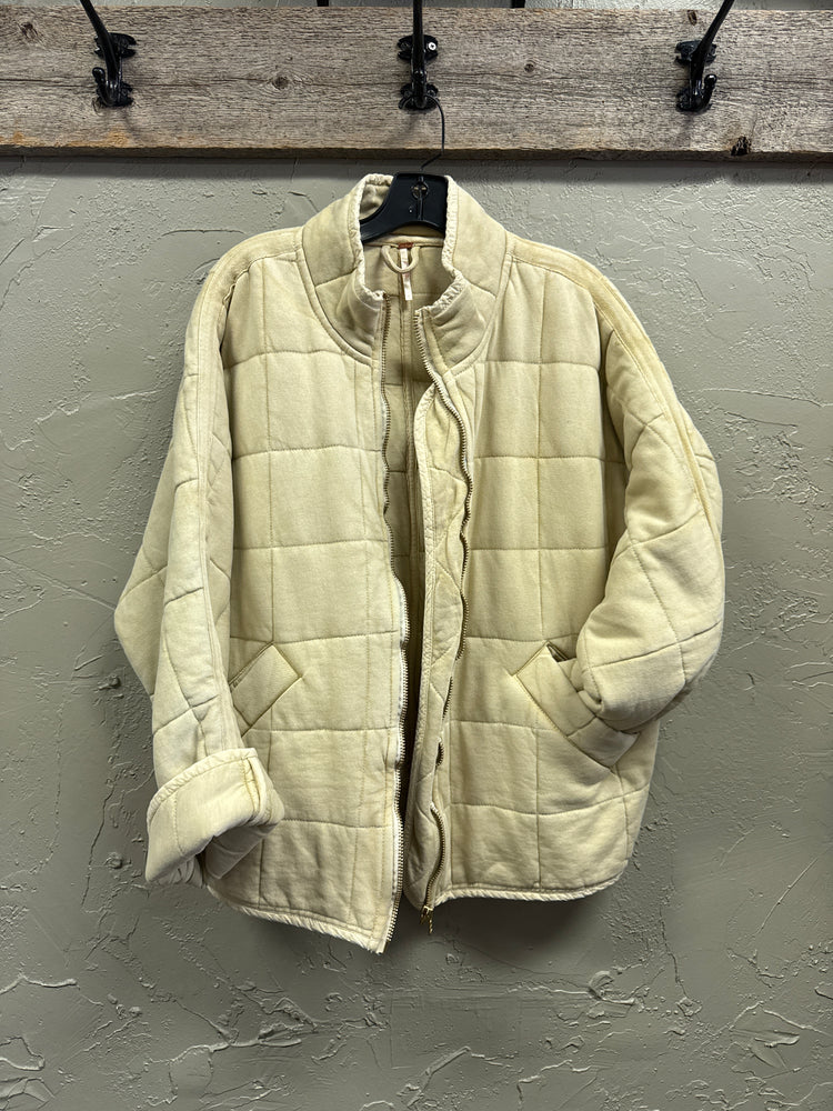 FP DOLMAN QUILTED KNIT JACKET (org$198)