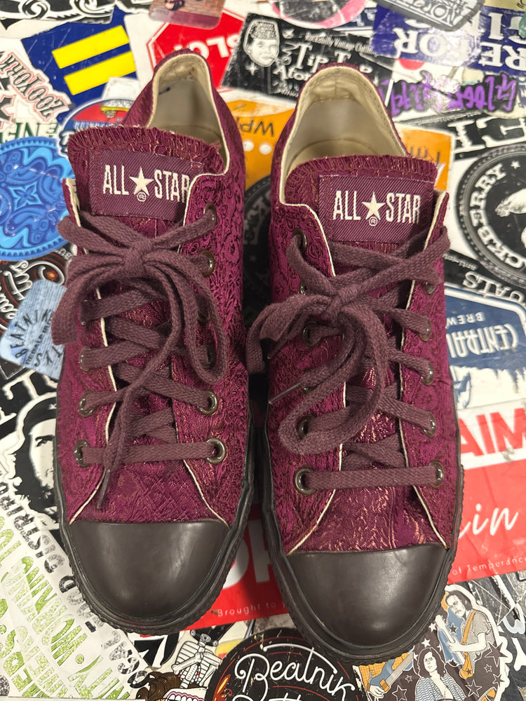 CONVERSE EMBROIDERED SILK LOW TOPS