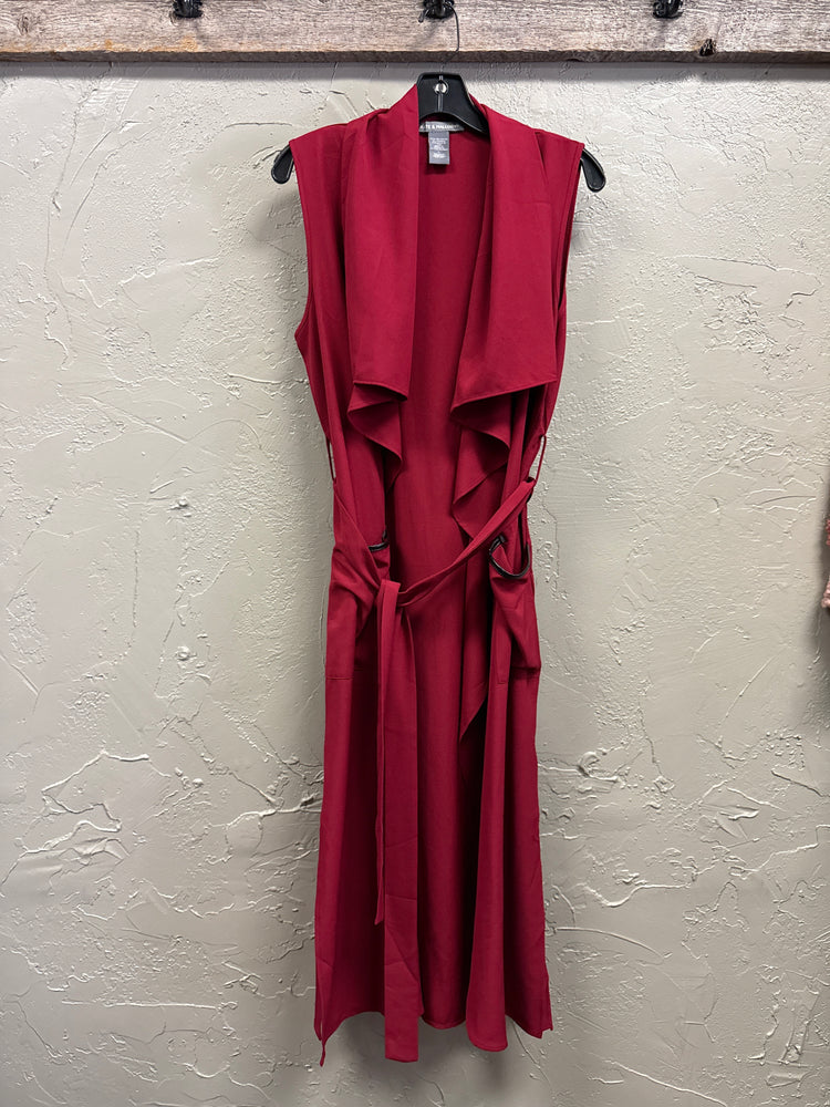 NWOT KATE & MALLORY BELTED DUSTER VEST