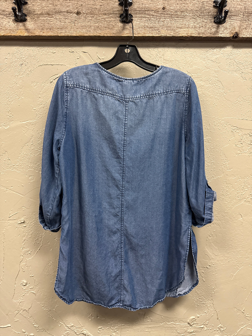 RENEE C CHAMBRAY TOP