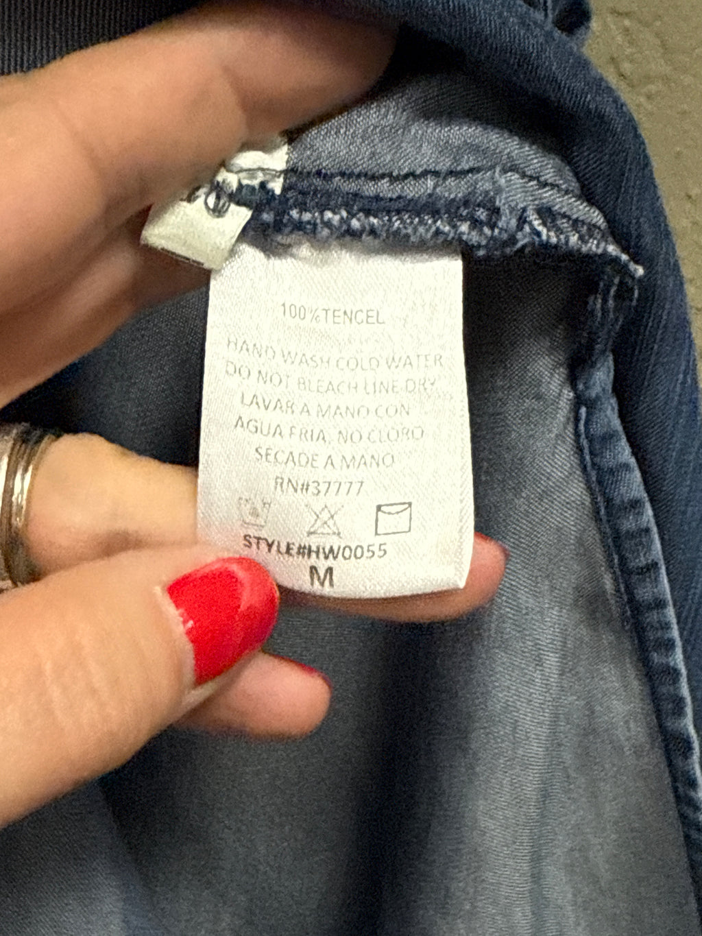RENEE C CHAMBRAY TOP