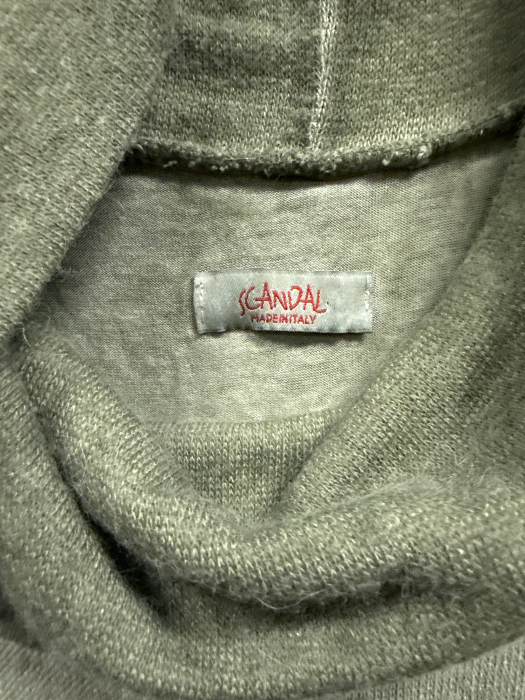 SCANDAL LAYERED COWL NECK SWEATER