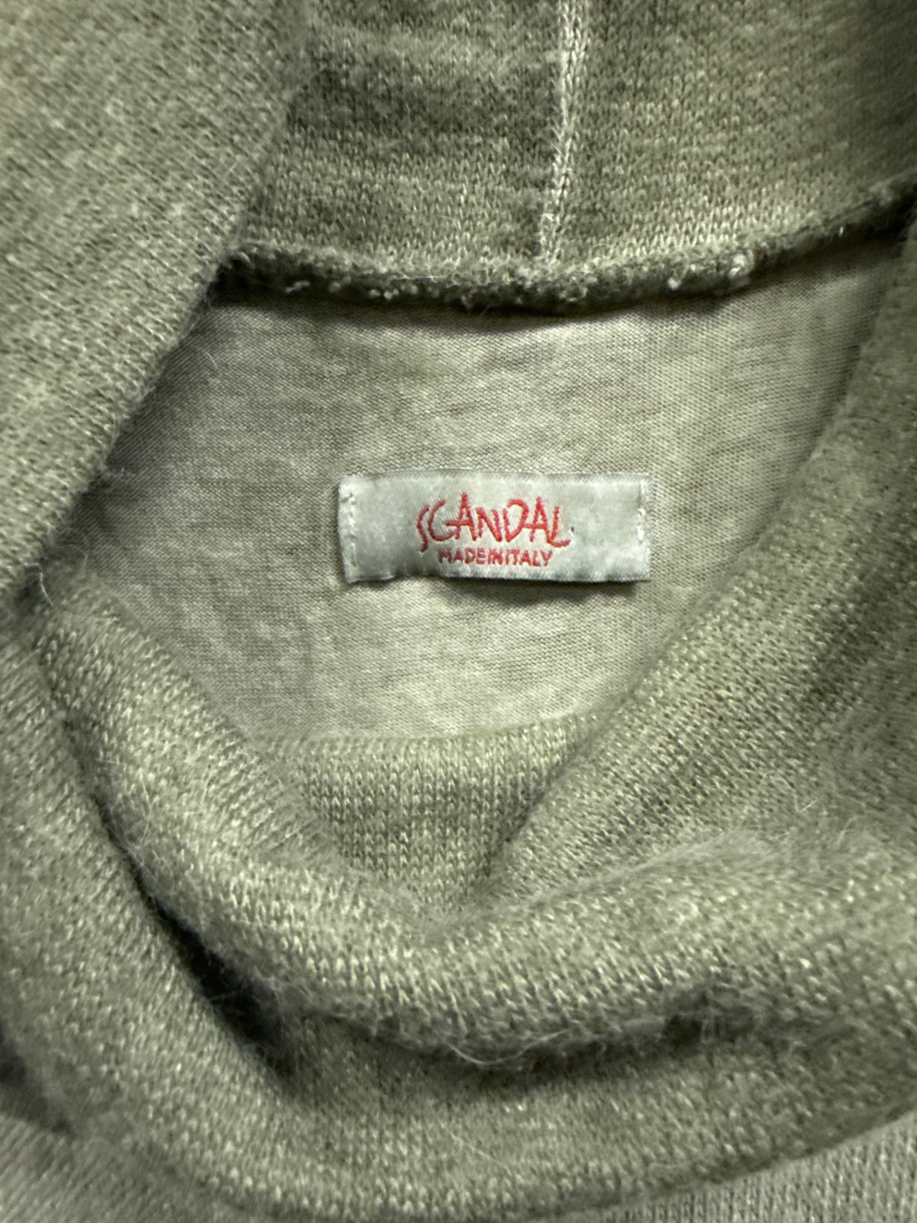 SCANDAL LAYERED COWL NECK SWEATER
