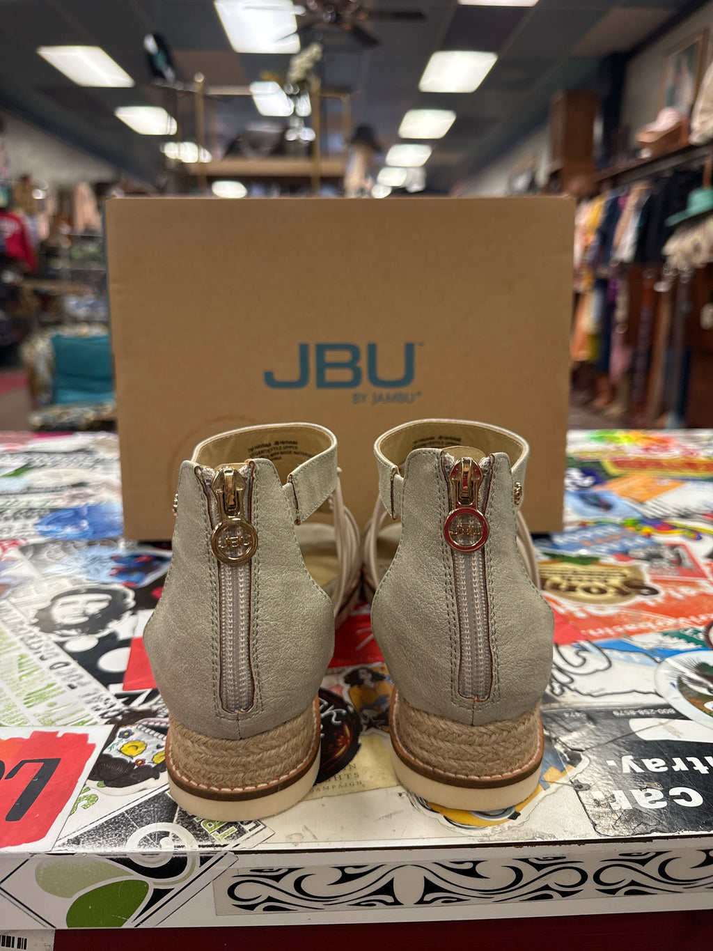 NIB JBU Gladiator-Style Wedge (org$68)