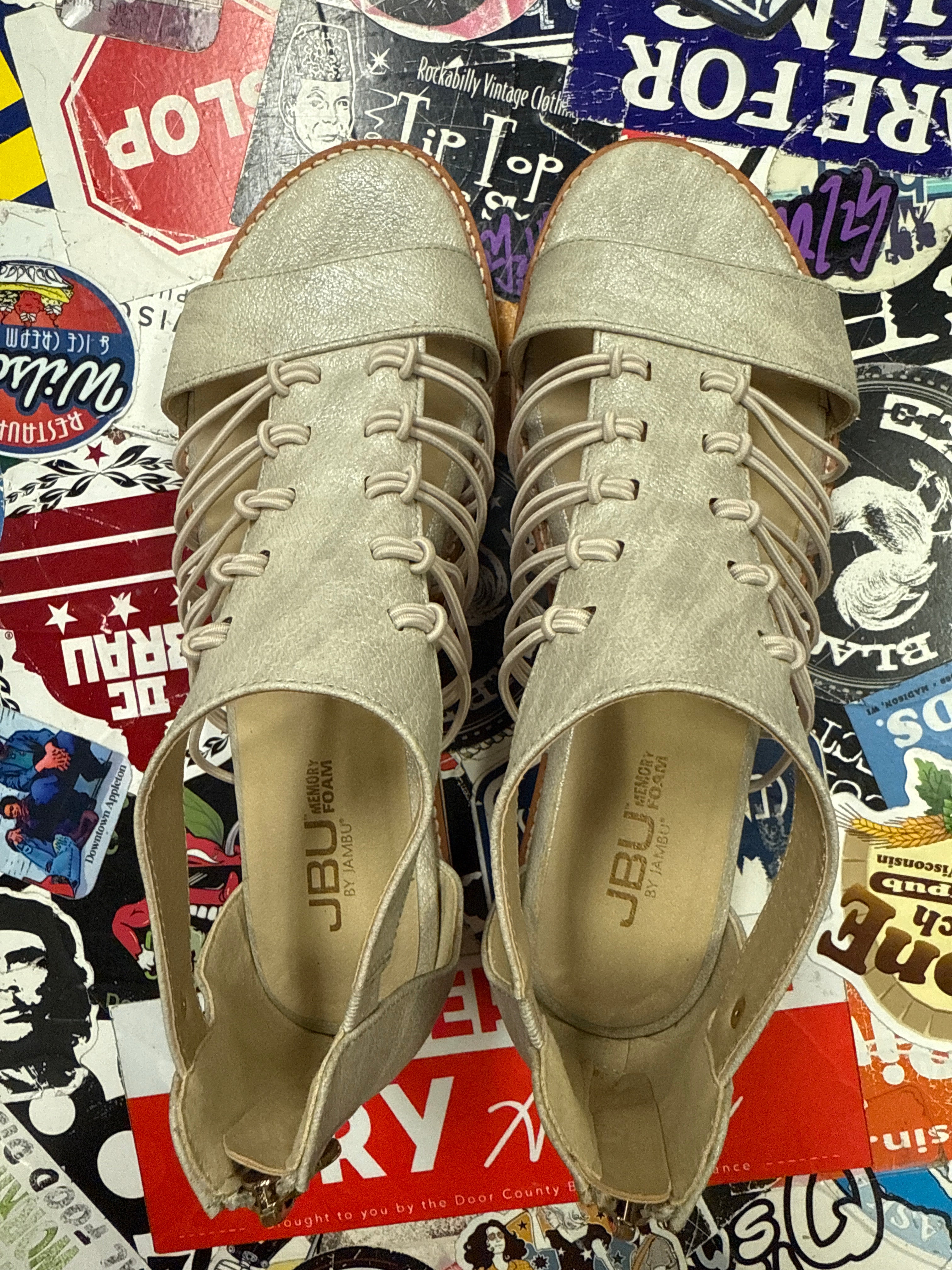 NIB JBU Gladiator-Style Wedge (org$68)