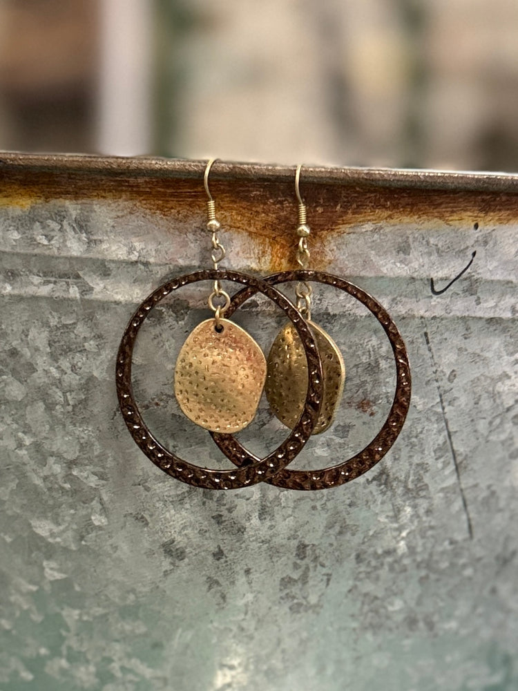 CIRCLE DANGLE EARRINGS
