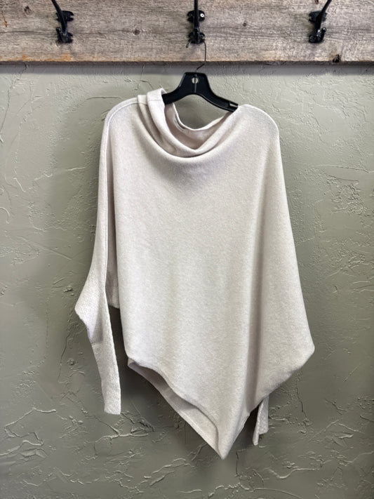 JAKI LONDON ASYMMETRIC DRAPED SWEATER (org$238)