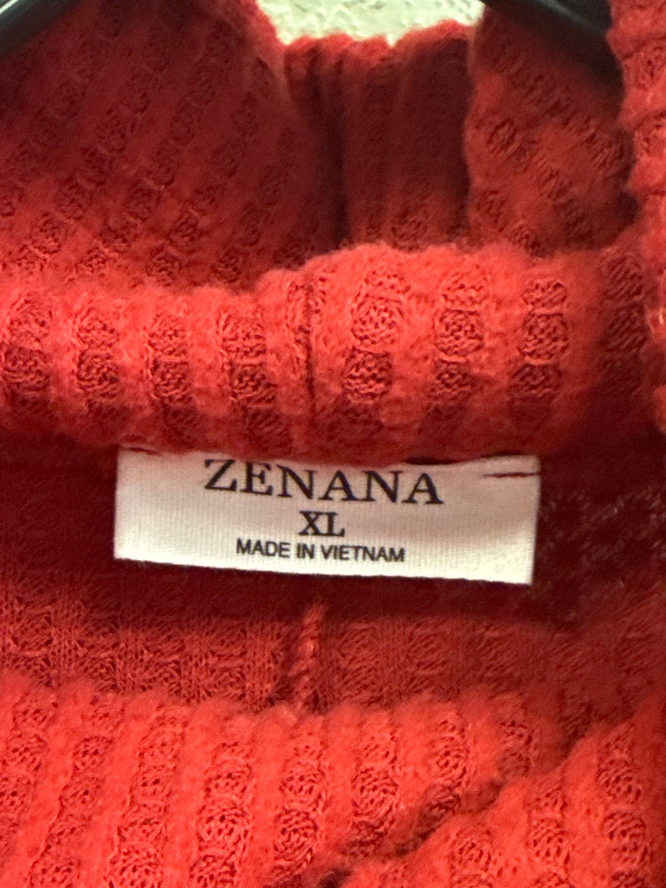 ZENANA WAFFLED COWL NECK