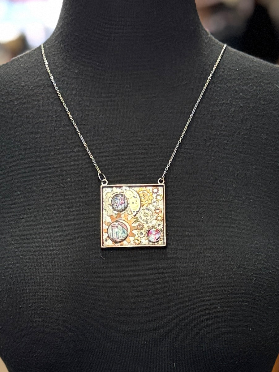 HANDMADE GEAR NECKLACE