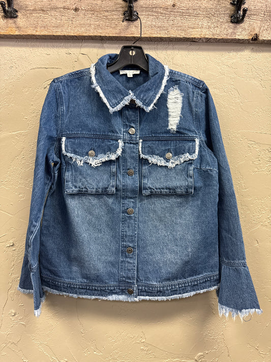 NWOT INDIGO THREAD DENIM JACKET