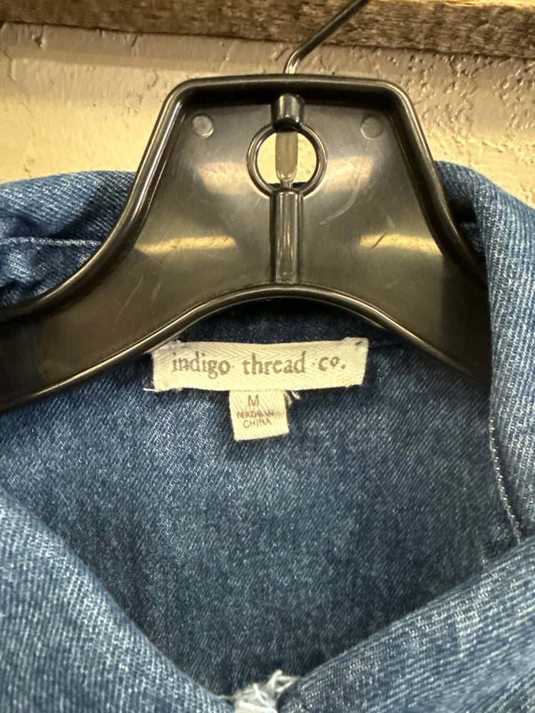 NWOT INDIGO THREAD DENIM JACKET