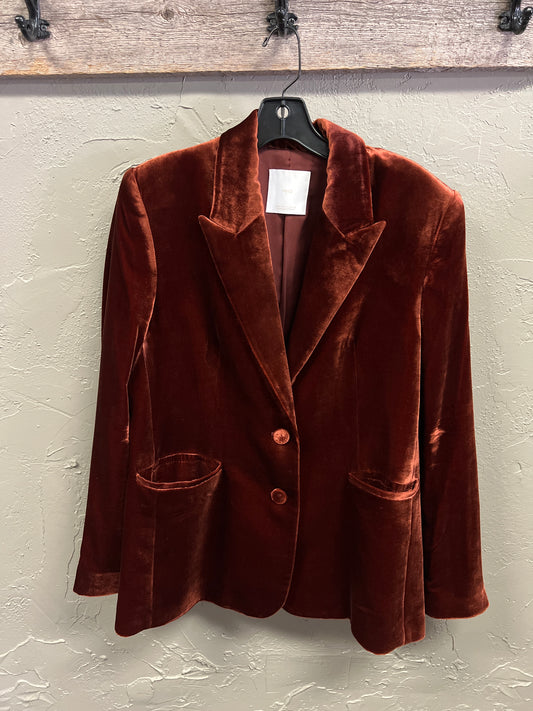 MNG VELVET SUIT BLAZER (org$220)