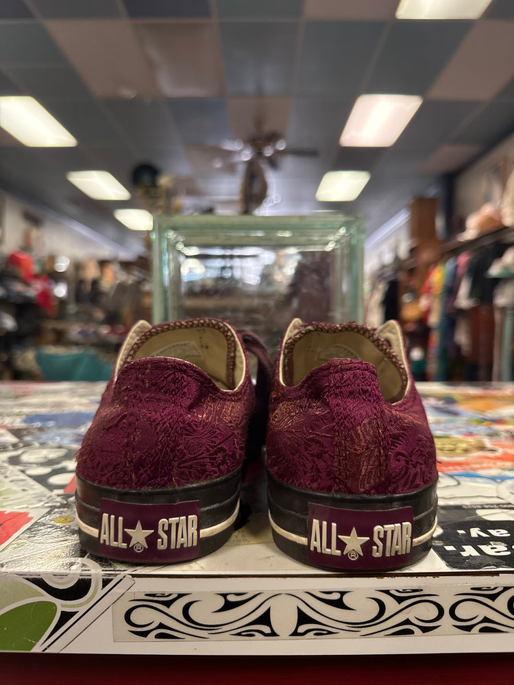 CONVERSE EMBROIDERED SILK LOW TOPS