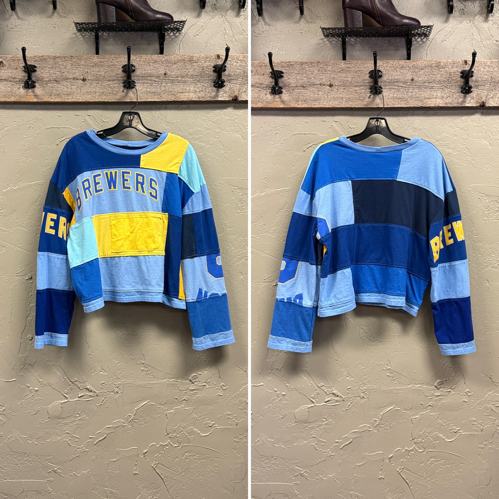 REBETTY PATCHWORK PULLOVER SHIRTS