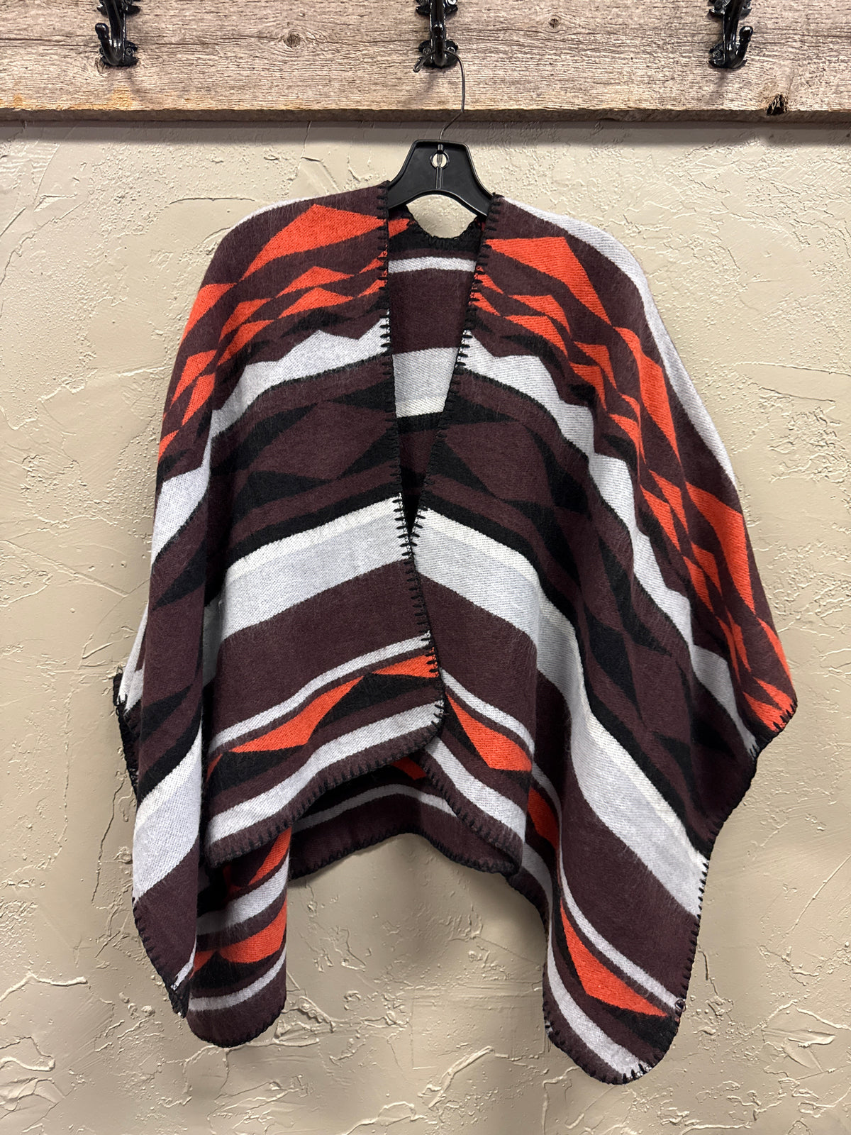 NWOT Geometric Blanket Poncho