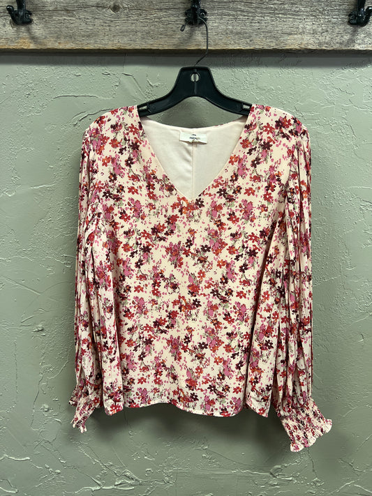 ENRTO FLORAL V-NECK BLOUSE