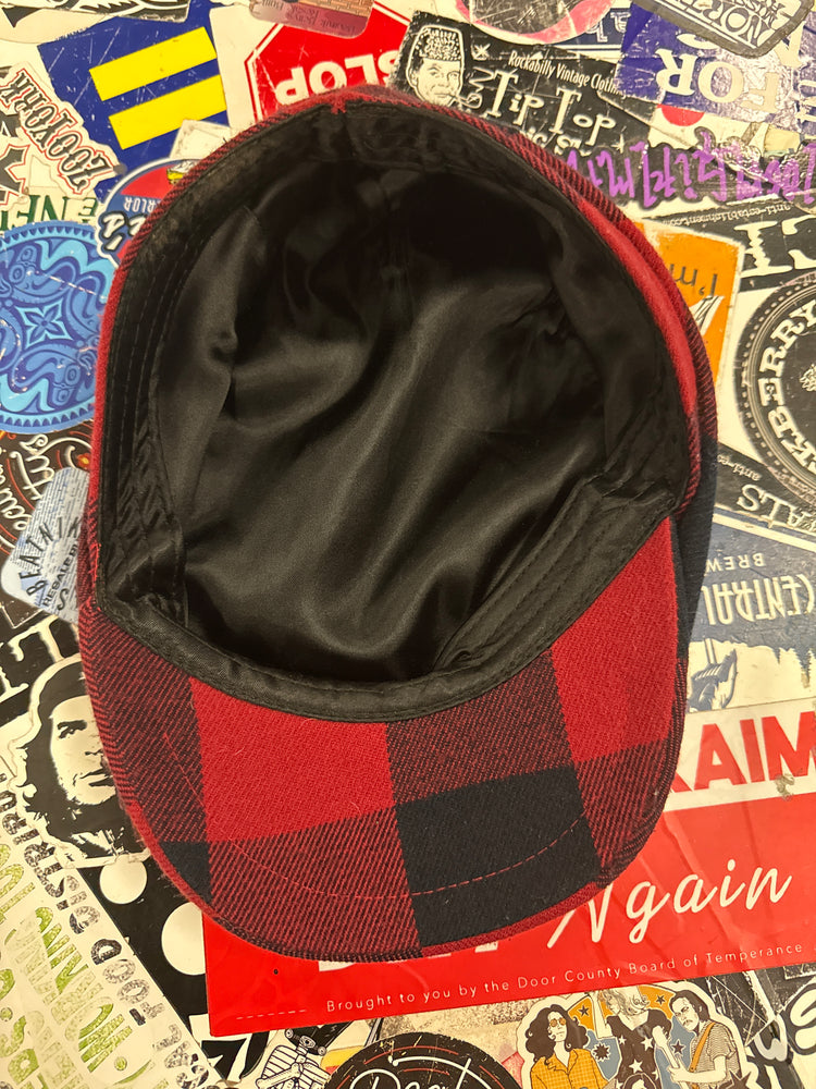 BUFFALO PLAID NEWS BOY CAP