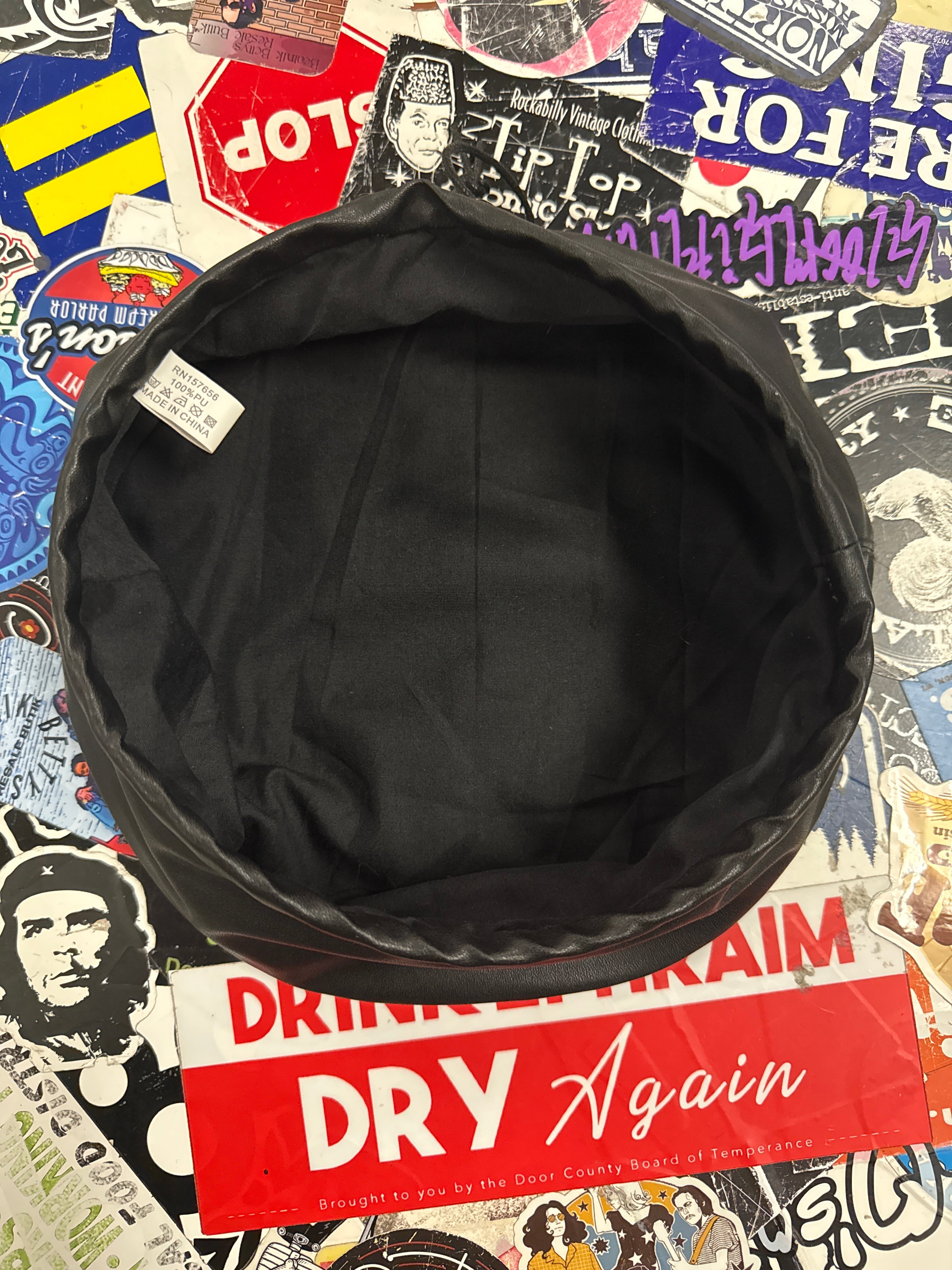 VEGAN LEATHER HAT