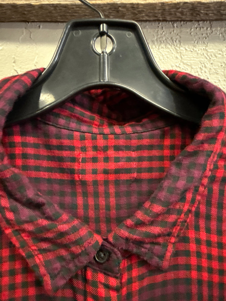 PLAID SHIRT DRESS