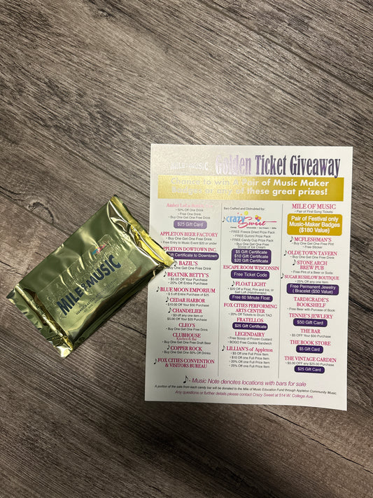 MoM GOLDEN TICKET CHOCOLATE BAR