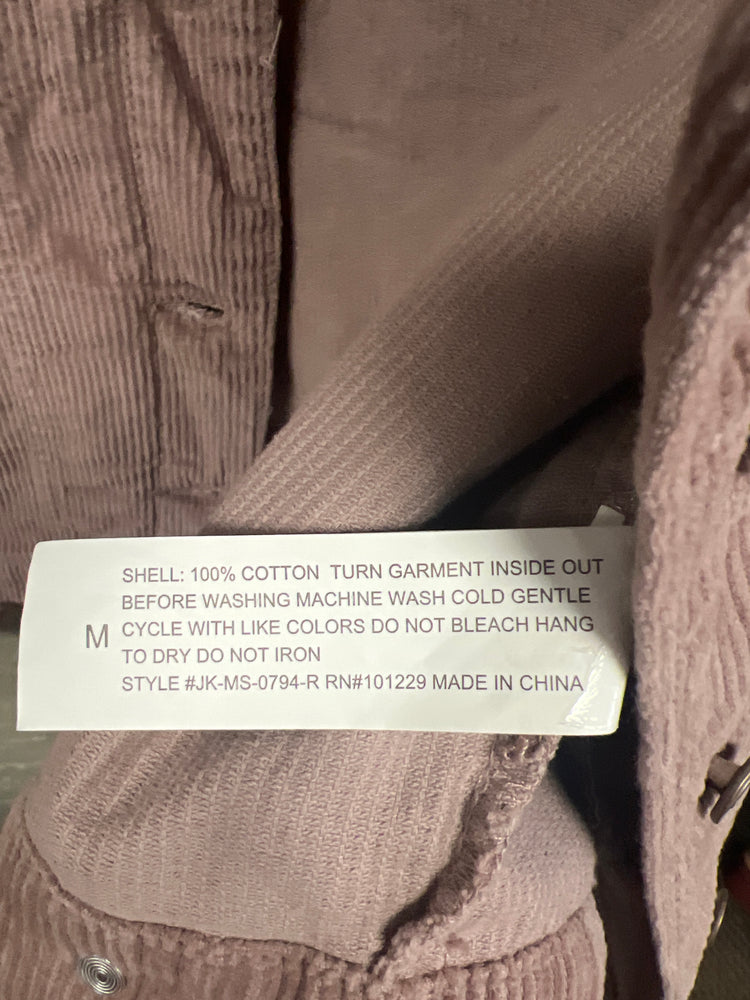 NWT 1 SUNSET LANE CORDUROY JACKET