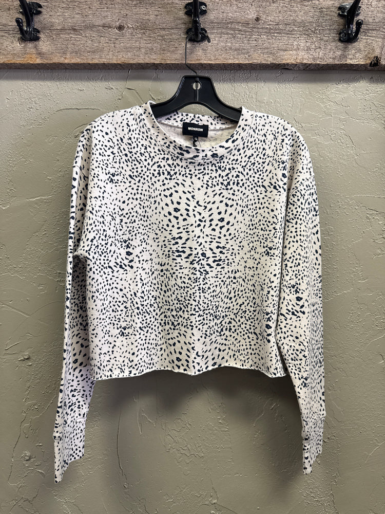NWT MONROW CROP SWEATSHIRT (org$146)