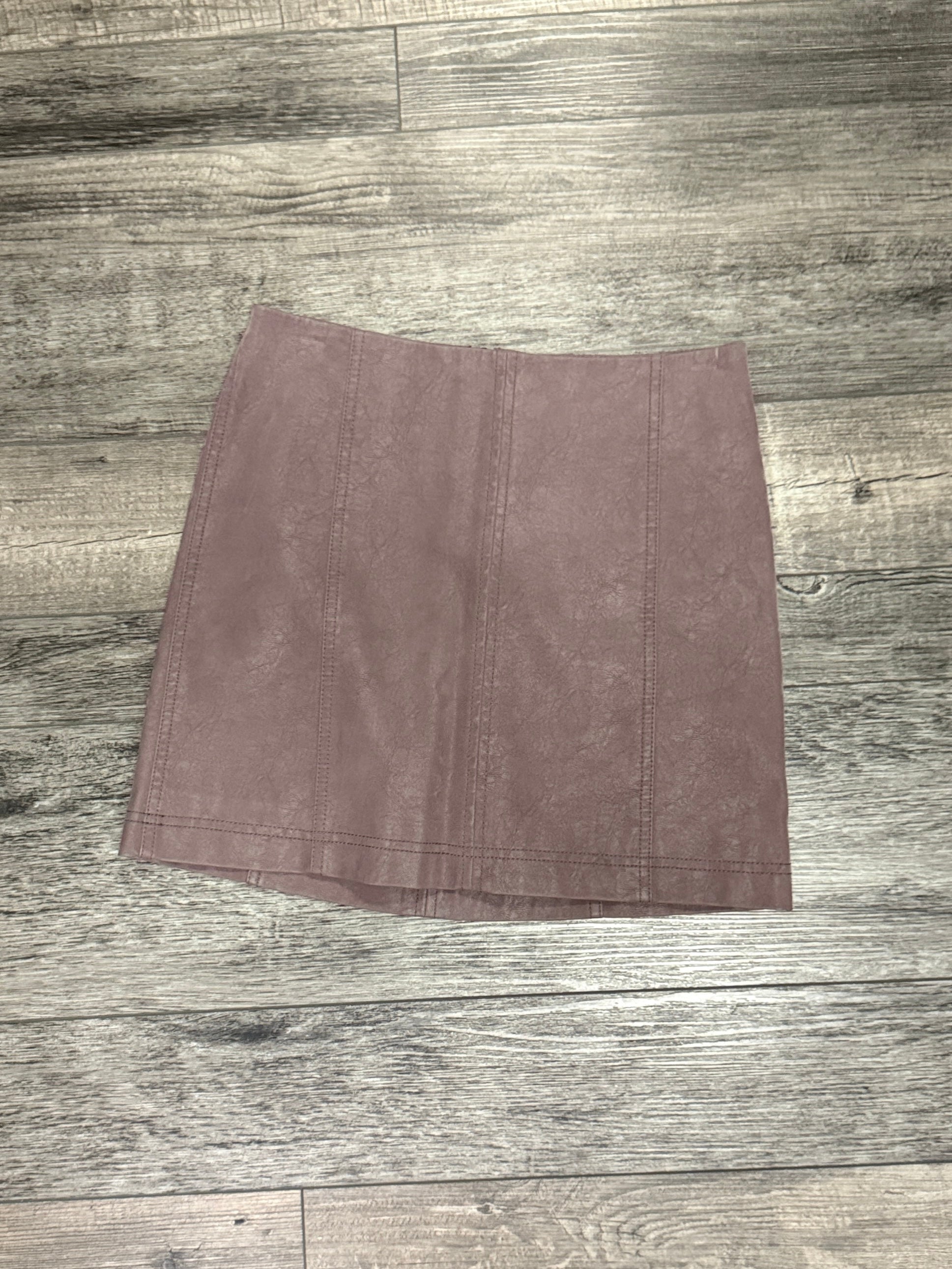 FREE PEOPLE VEGAN LEATHER MINI SKIRT (org$98)