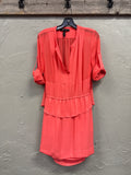 BCBG PEPLUM SHIRT DRESS