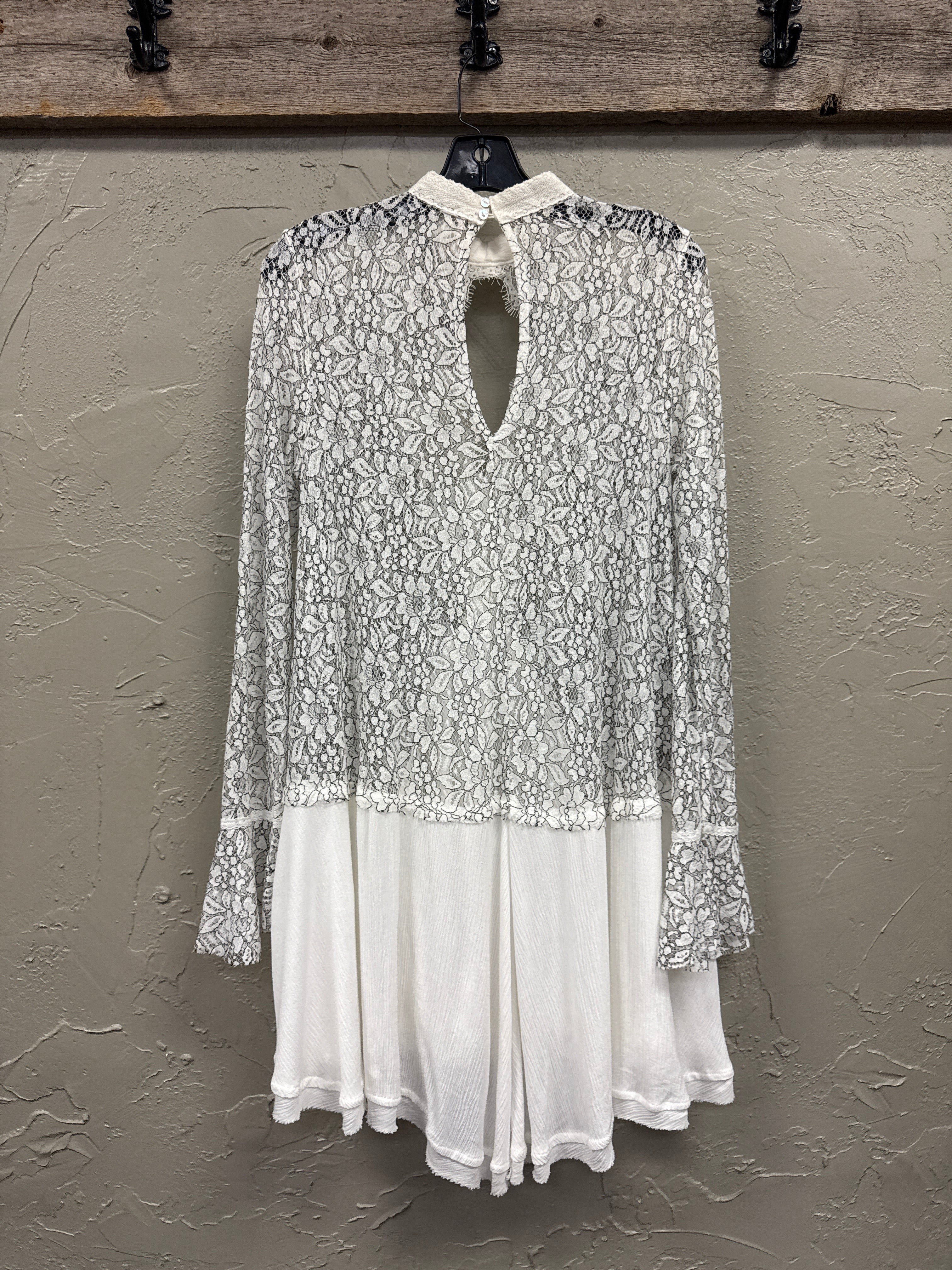 FP Pieced Lace Tunic Dress (org$128)
