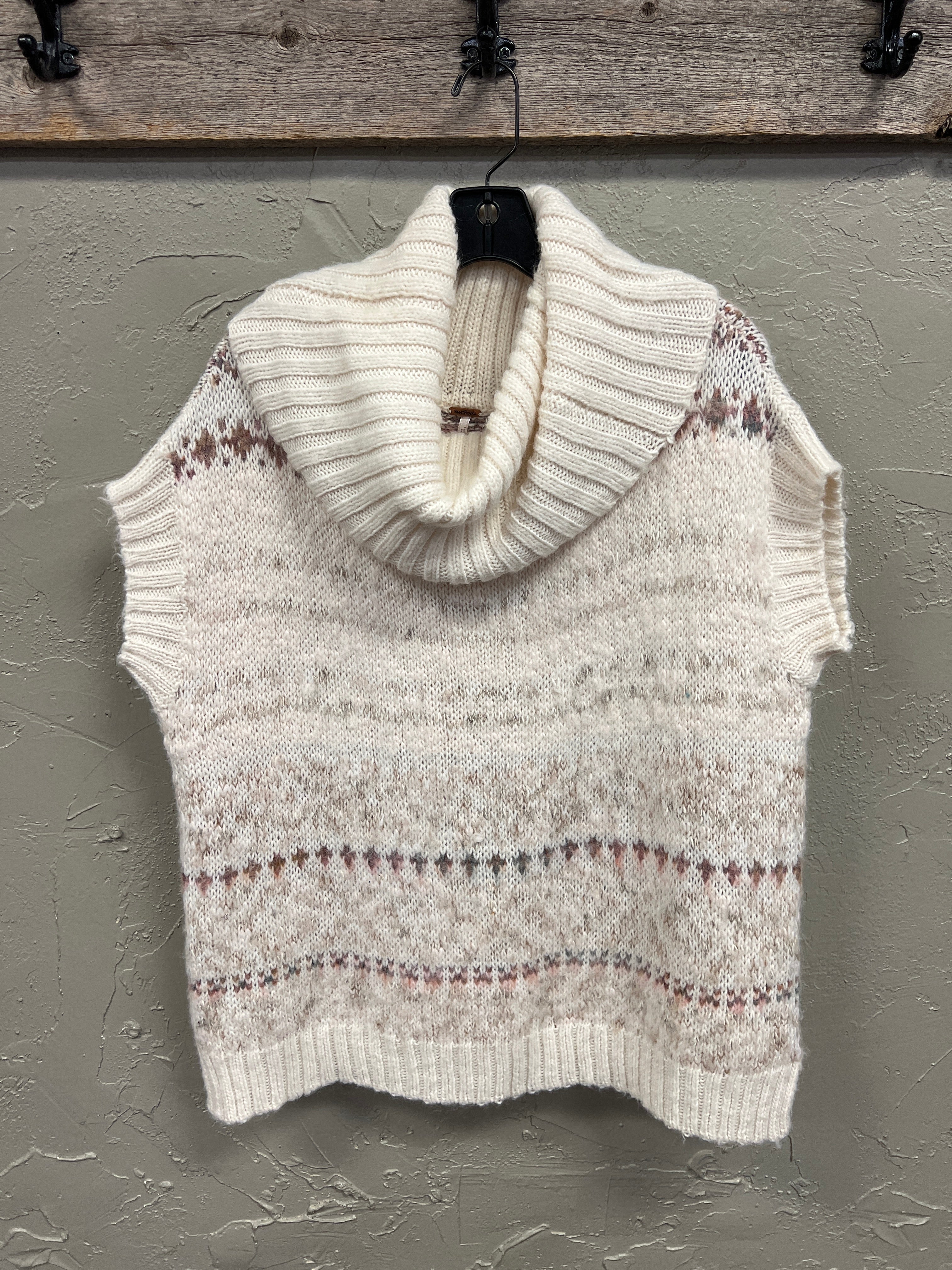 FREE PEOPLE FARE ISLE COWL NECK SWEATER