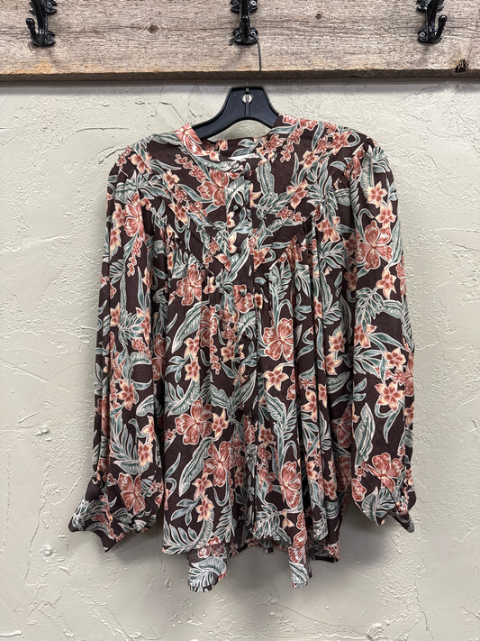 NWT EE:SOME FLORAL BLOUSE