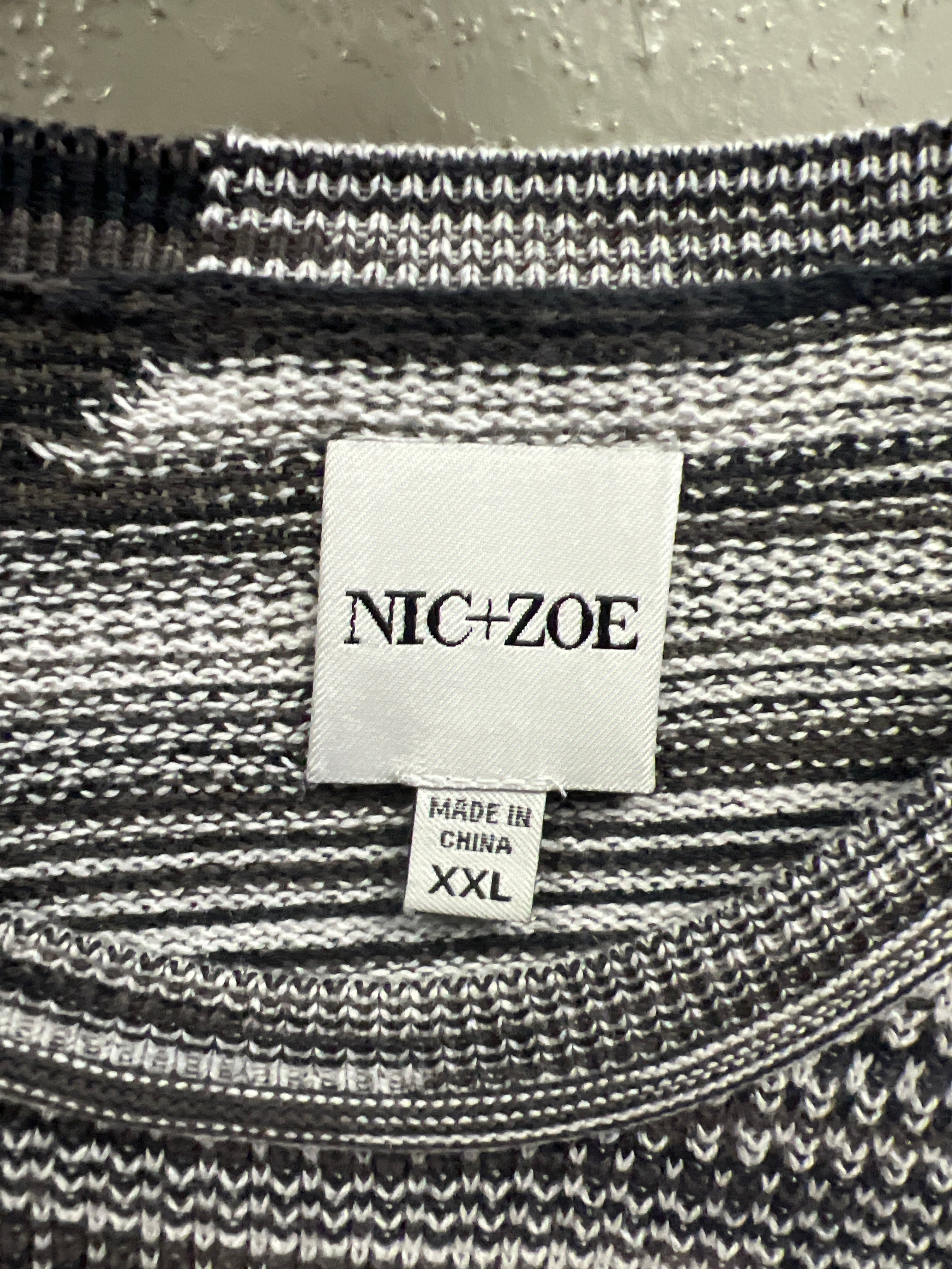 NIC+ZOE MIXED VITAL TUNDRA SWEATER (org$148)