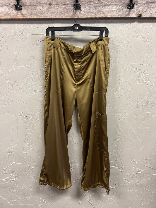 SATIN CARGO PANTS