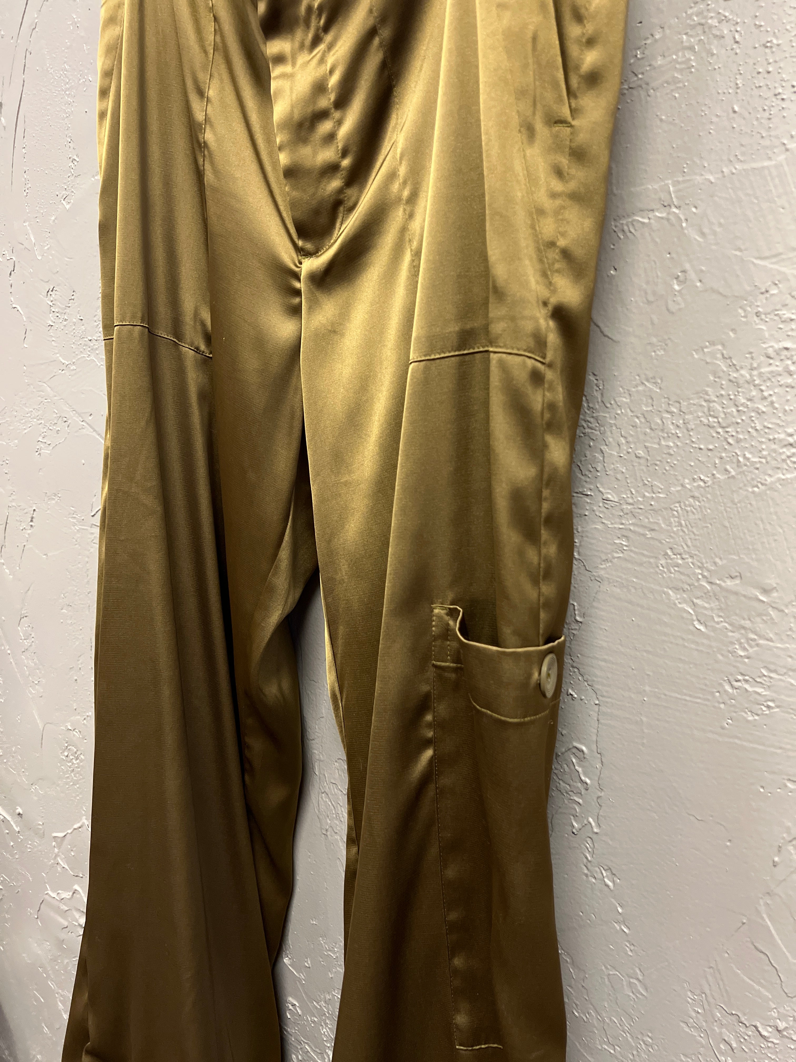 SATIN CARGO PANTS