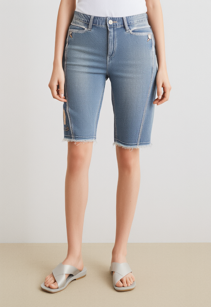 Ruff Hewn Denim Bermudas