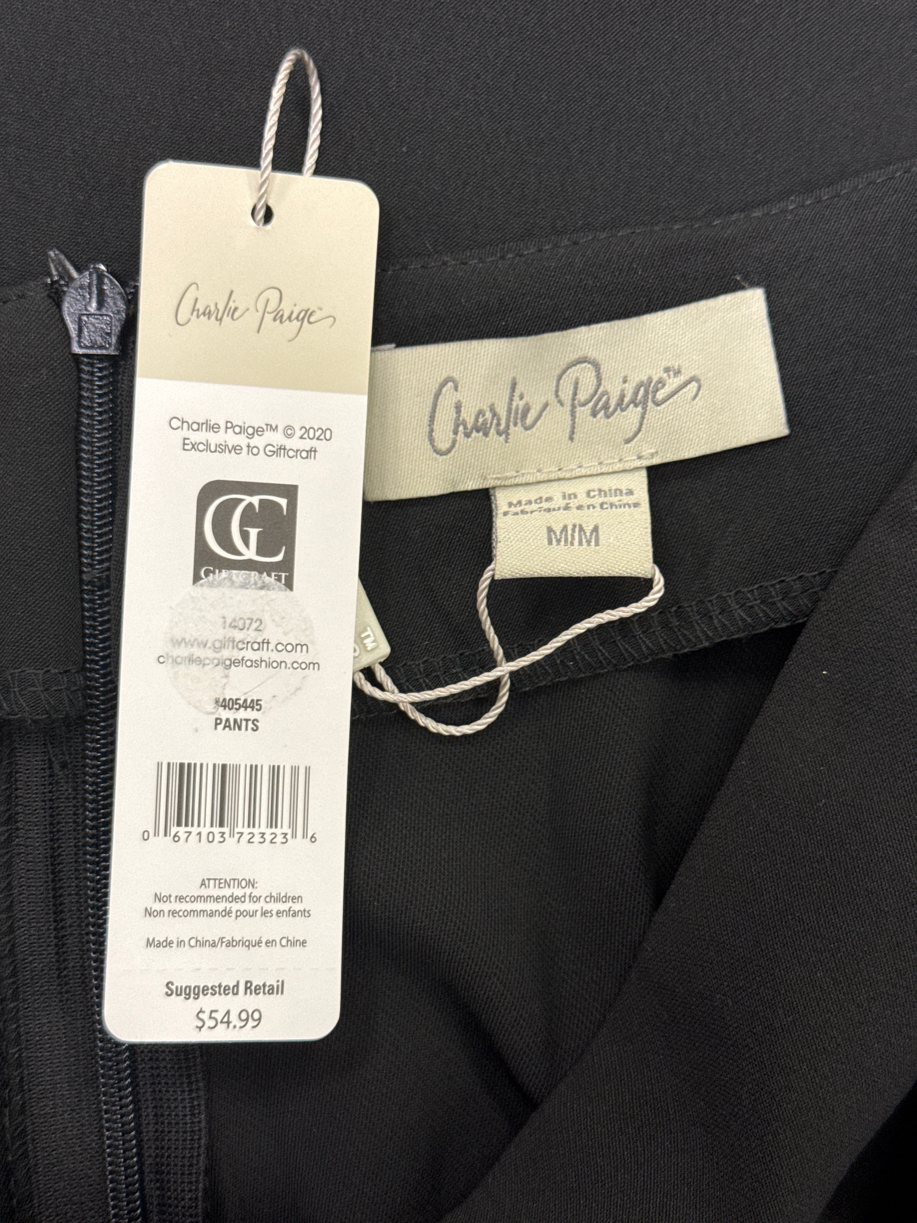 NWT CHARLIE PAIGE WIDE LEG PANT (org$55)