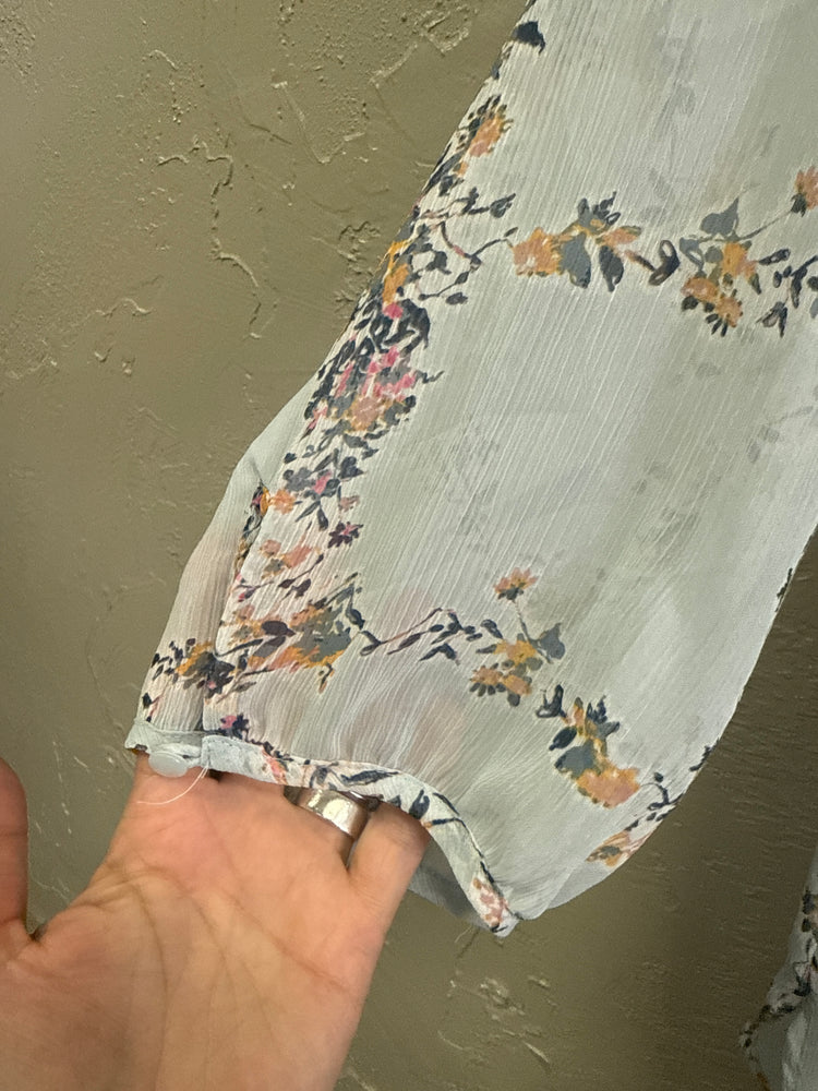 LC SHEER FLORAL BLOUSE