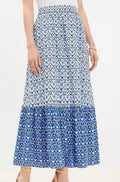 Loft Floral Tiered Skirt