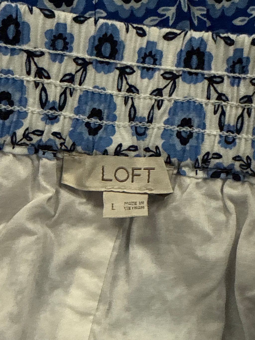 Loft Floral Tiered Skirt