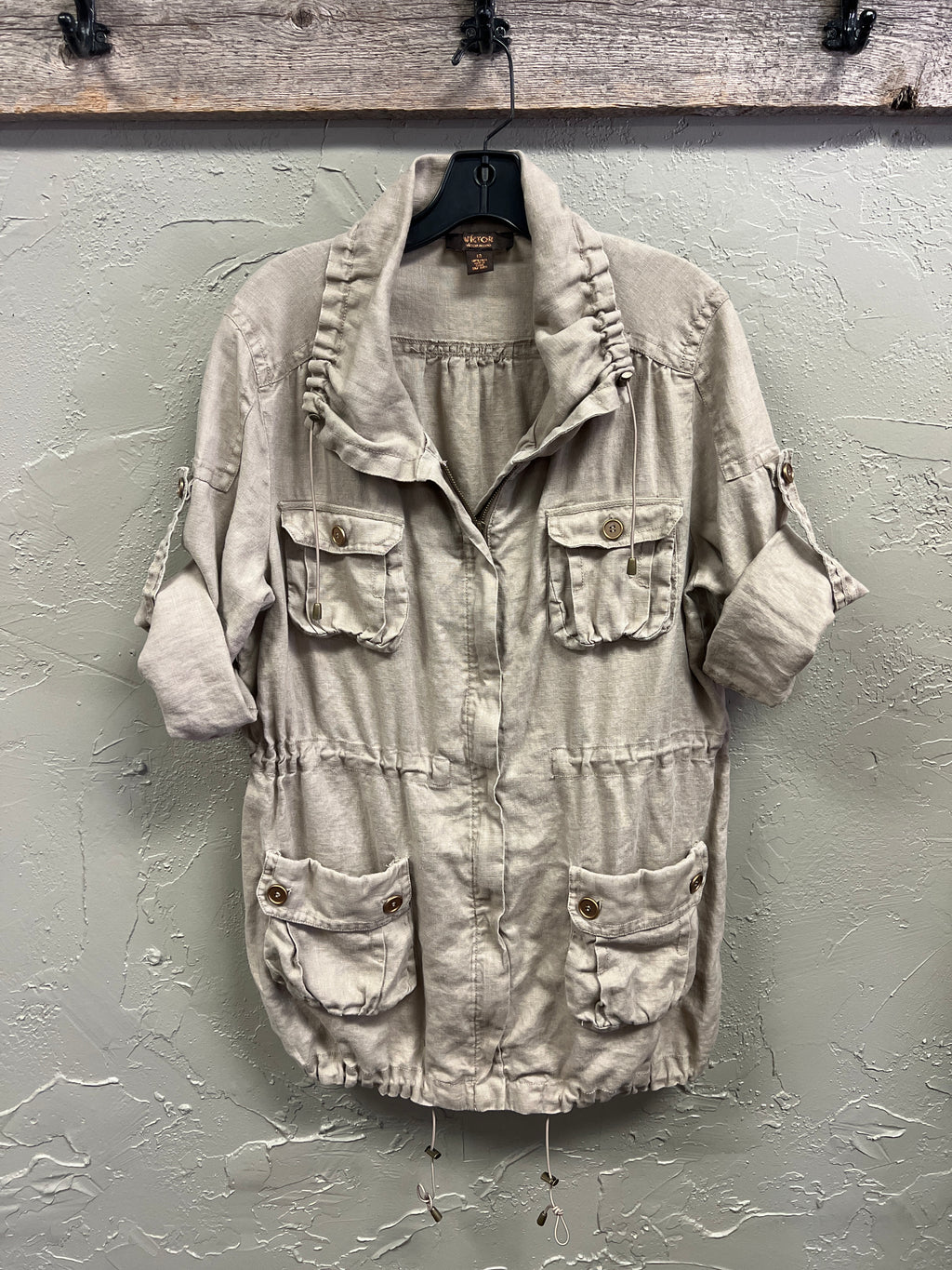 VICTOR LINEN UTILITY JACKET