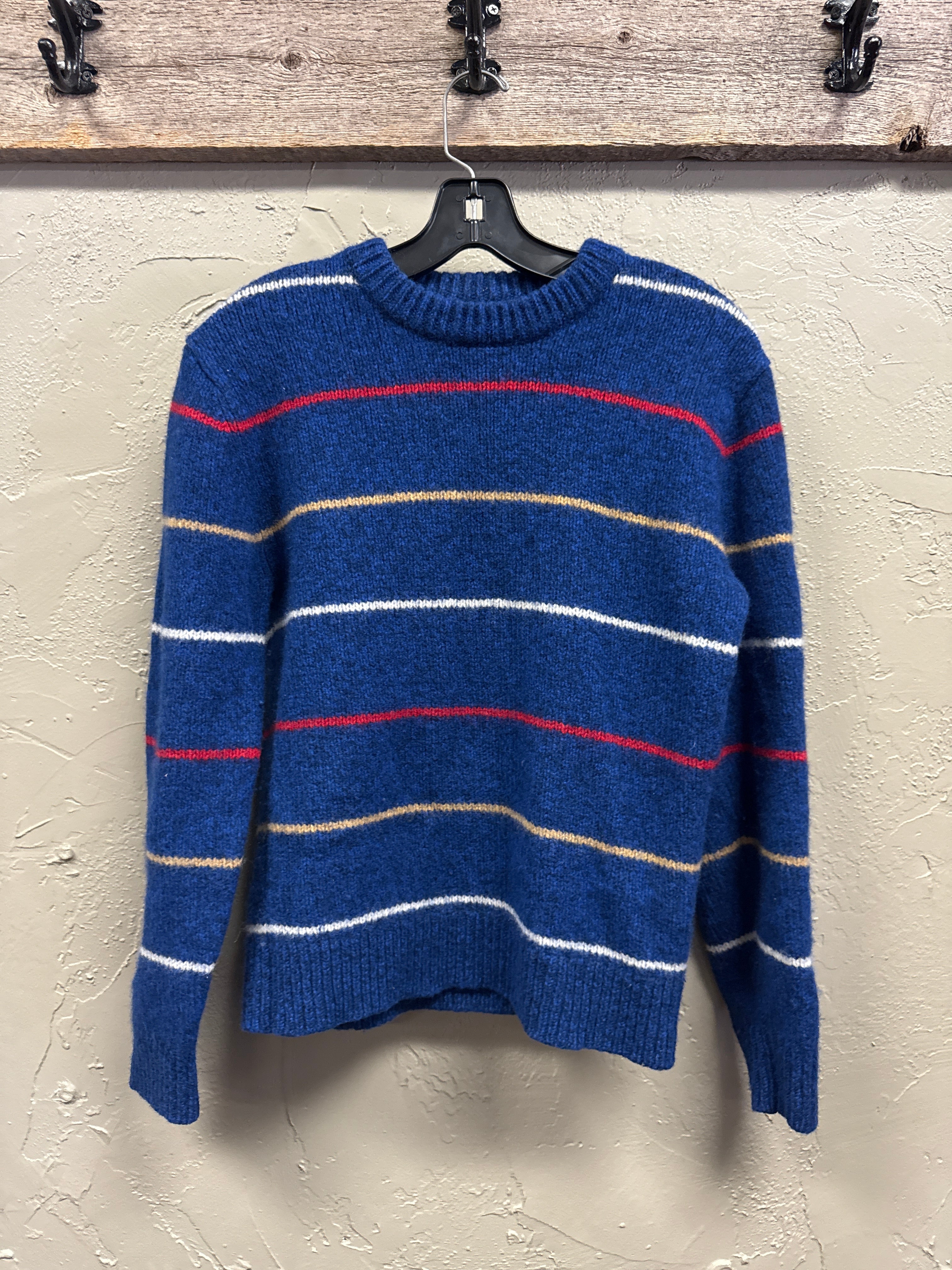 LL BEAN SPAGHETTI STRIPE WOOL SWEATER
